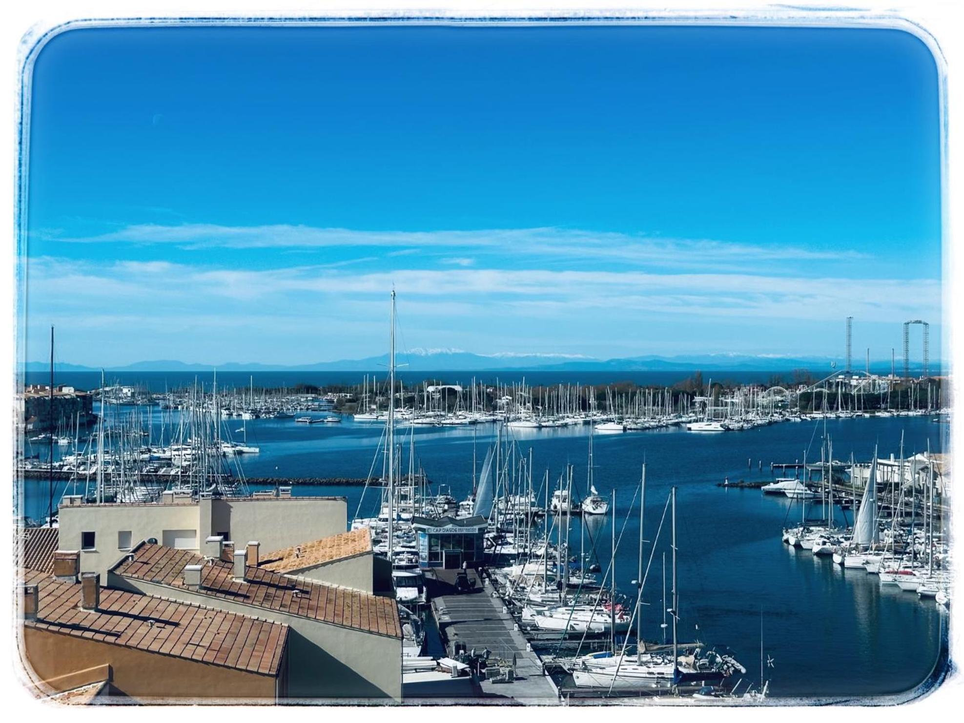 Centre Port,Vue Panoramique,Clim,Balcon,Wifi Apartment Agde Exterior photo